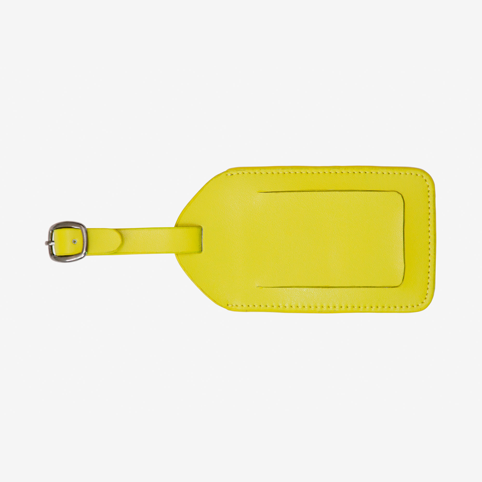 Corban & Blair Leather Luggage Tag Yellow • ASB Branded Merchandise